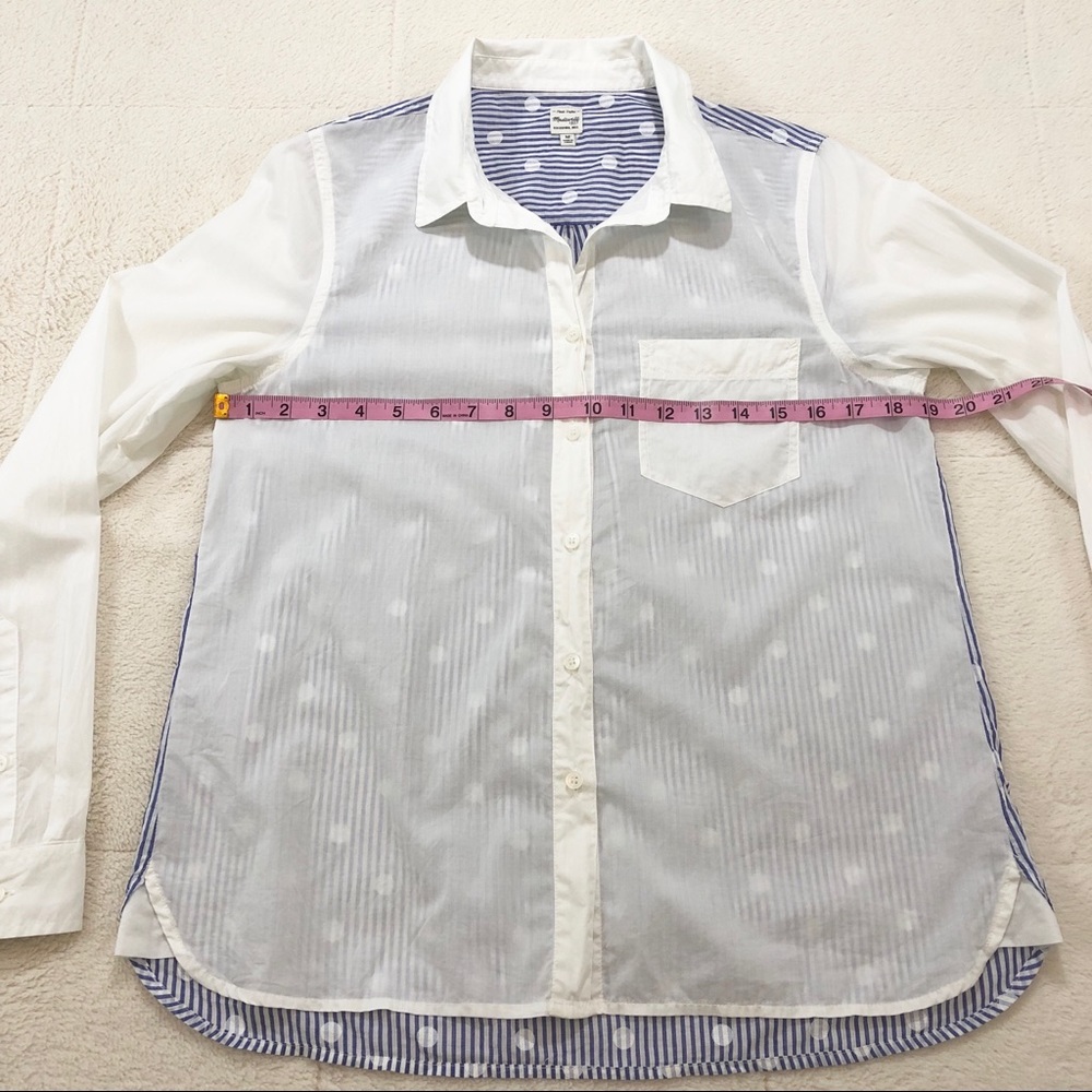 Madewell polka dot button down top size medium - Picture 6 of 8